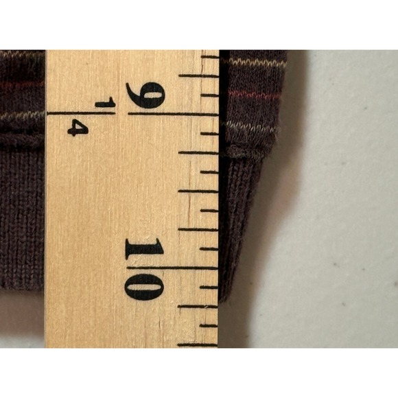 Covington Mens Striped Polo Shirt Size L G Short Sleeve Pocket Brown - Picture 5 of 7